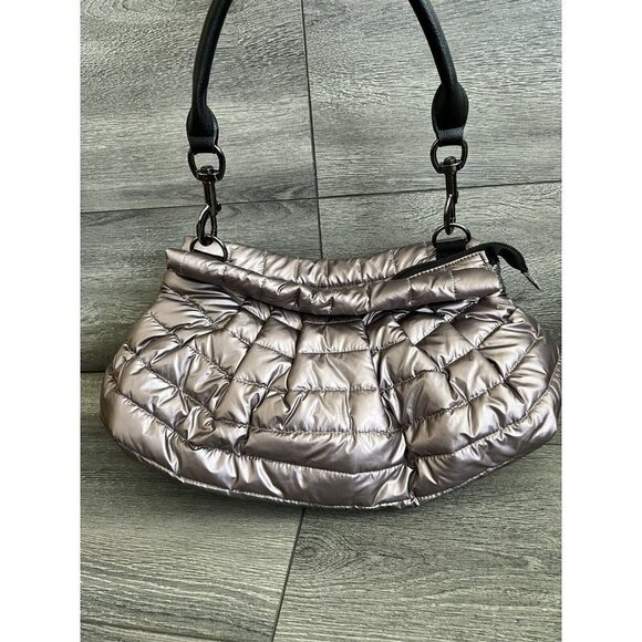 Think Royln Convertible Nylon Tote- Carrington Pearl Latte color bag